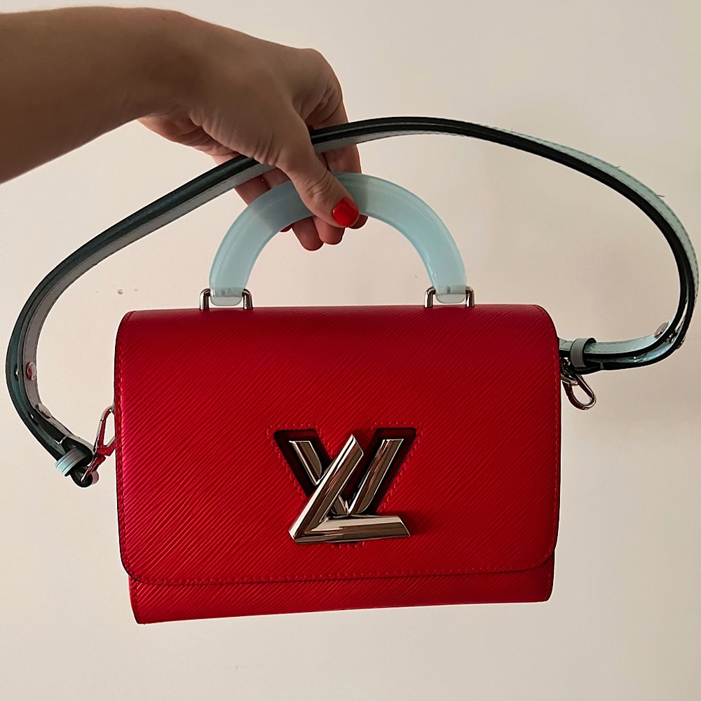LV Twist mm Shoulder or Cross-Body Bag hot pink